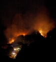 Fireworks, Porto on fire, Corsica France